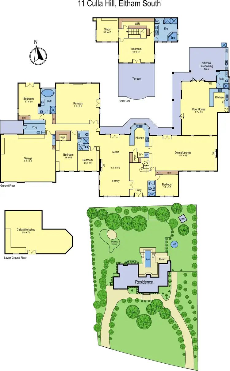 Floorplan of Homely house listing, 11 Culla Hill, Eltham VIC 3095