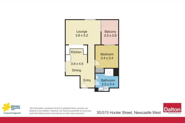 Floorplan of Homely apartment listing, 30/575 Hunter Street, Newcastle NSW 2300