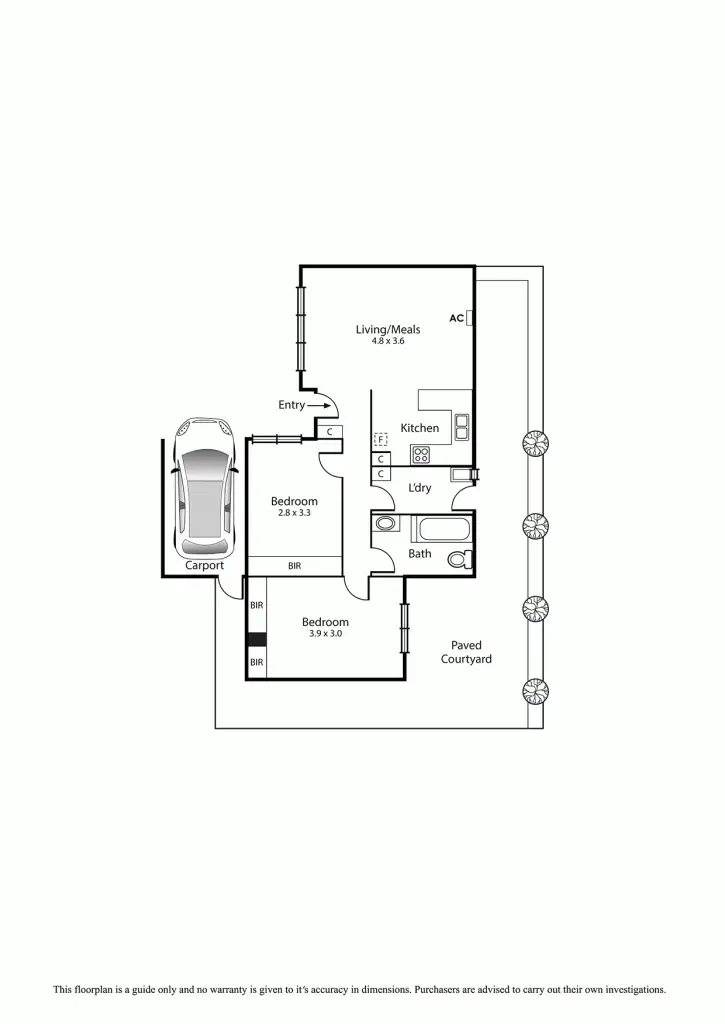 Floorplan of Homely villa listing, 4/492 Main Street, Mordialloc VIC 3195