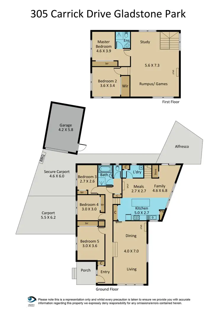 Floorplan of Homely house listing, 305 Carrick Drive, Gladstone Park VIC 3043
