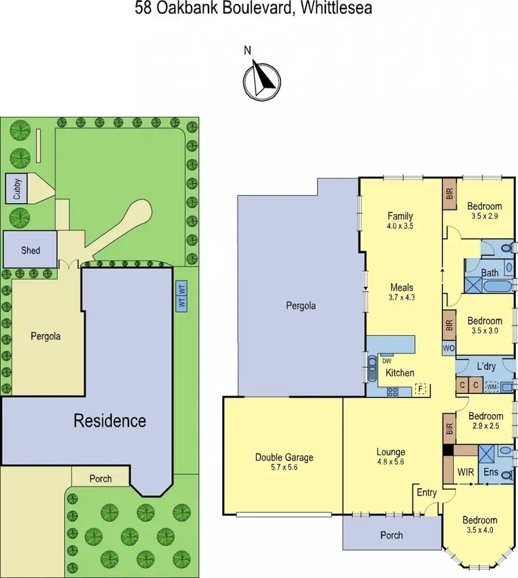Floorplan of Homely house listing, 58 Oakbank Boulevard, Whittlesea VIC 3757