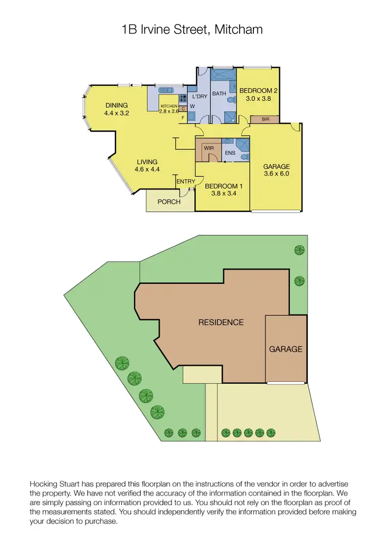Floorplan of Homely house listing, 1B Irvine Street, Mitcham VIC 3132