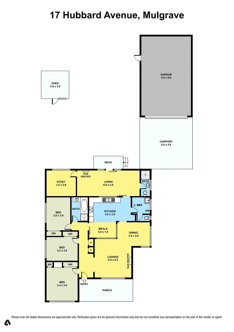 Floorplan of Homely house listing, 17 Hubbard Avenue, Mulgrave VIC 3170