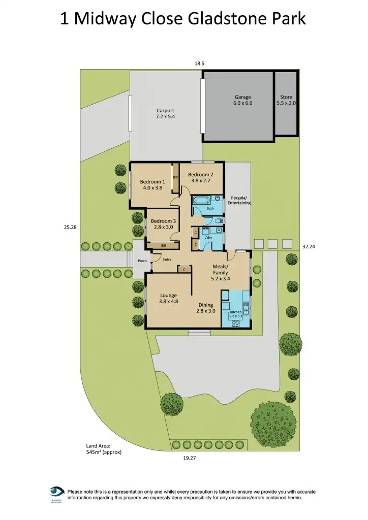 Floorplan of Homely house listing, 1 Midway Close, Gladstone Park VIC 3043