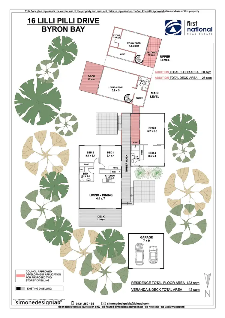 Floorplan of Homely house listing, 16 Lilli Pilli Drive, Byron Bay NSW 2481
