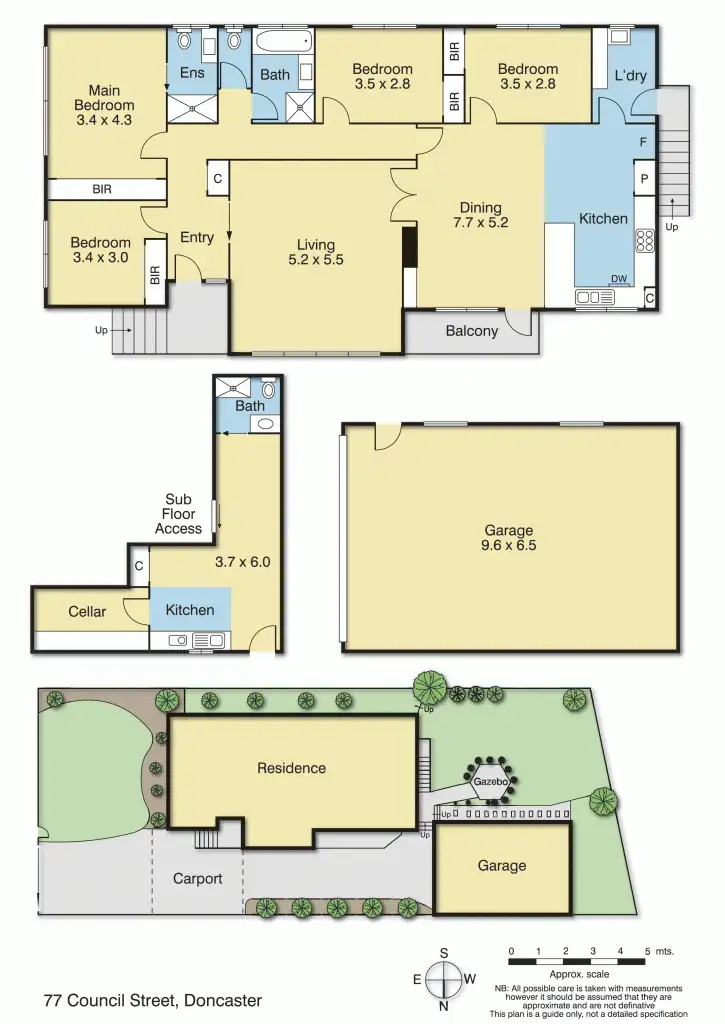 Floorplan of Homely house listing, 77 Council Street, Doncaster VIC 3108