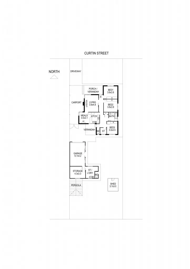 Floorplan of Homely house listing, 17 Curtin Street, St Albans VIC 3021