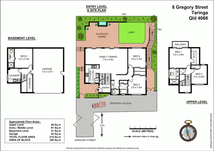 Floorplan of Homely house listing, 8 Gregory Street, Taringa QLD 4068