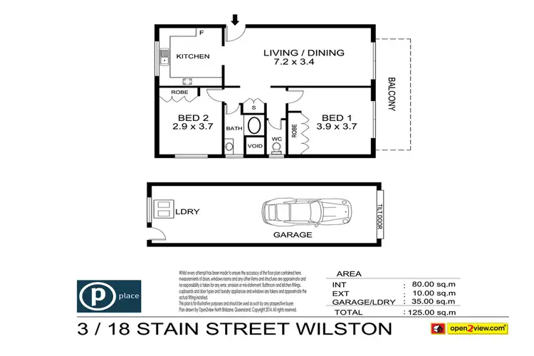 Floorplan of Homely unit listing, 3/18 Stain St, Wilston QLD 4051