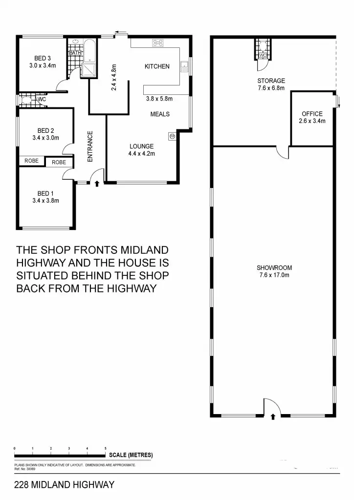 Floorplan of Homely house listing, 228 Midland Highway, Epsom VIC 3551