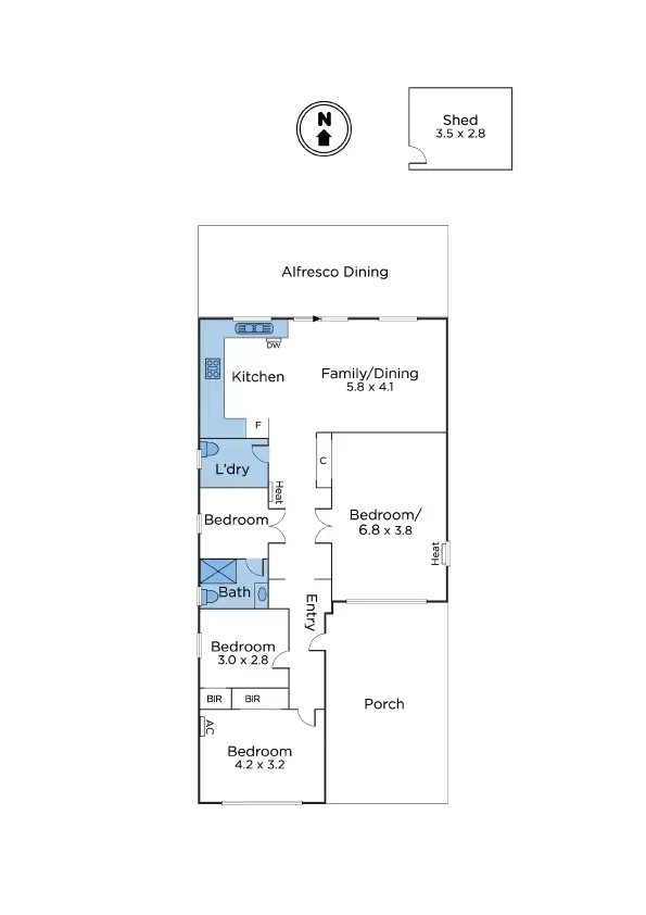 Floorplan of Homely house listing, 242 Mason Street, Altona North VIC 3025
