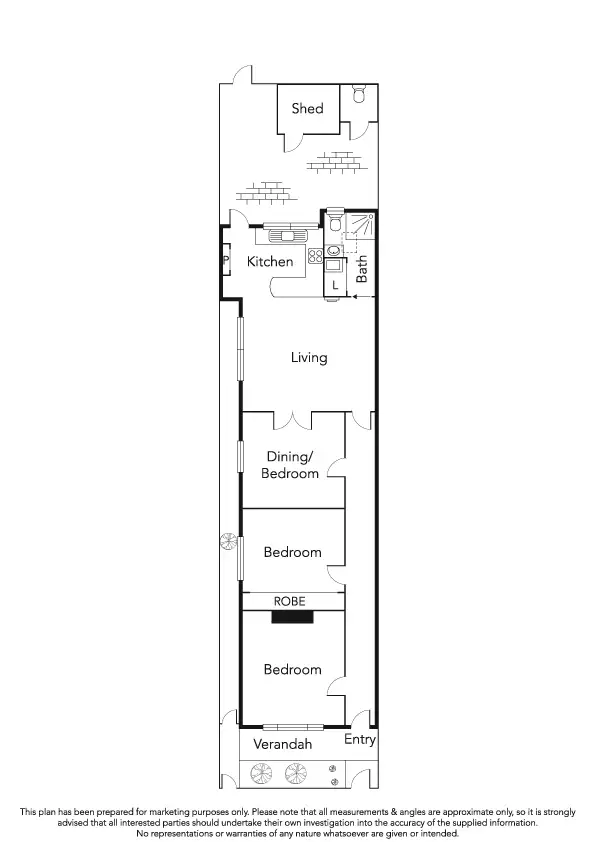 Floorplan of Homely house listing, 119 Albert Street, Port Melbourne VIC 3207