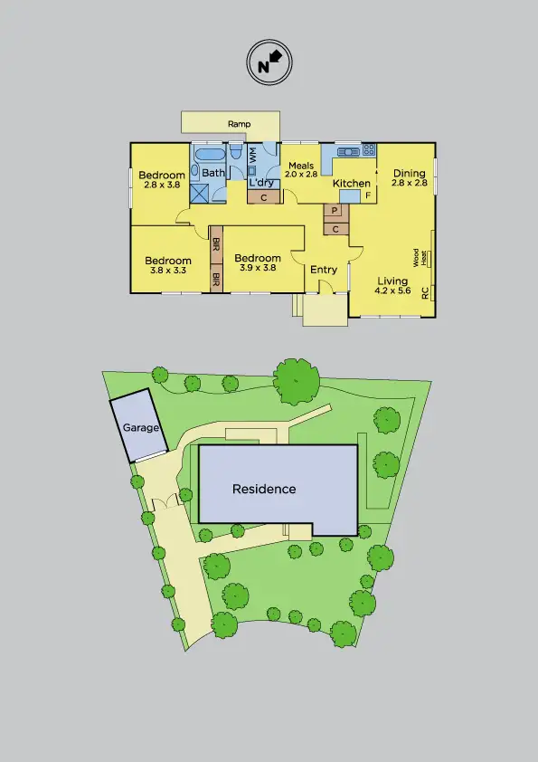 Floorplan of Homely house listing, 6 Lisa Crt, Frankston VIC 3199