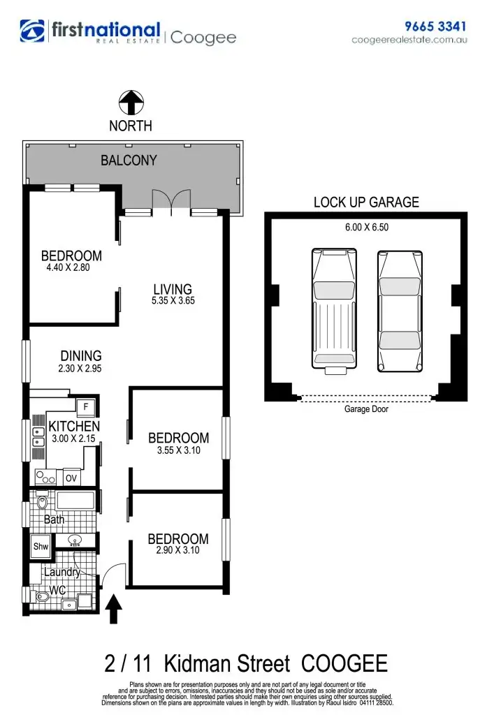 Floorplan of Homely unit listing, 2/11 Kidman St, Coogee NSW 2034