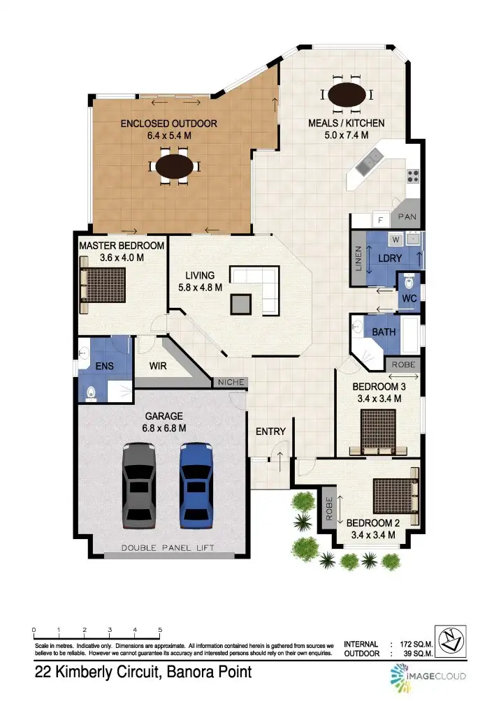Floorplan of Homely house listing, 22 Kimberley CCT, Banora Point NSW 2486