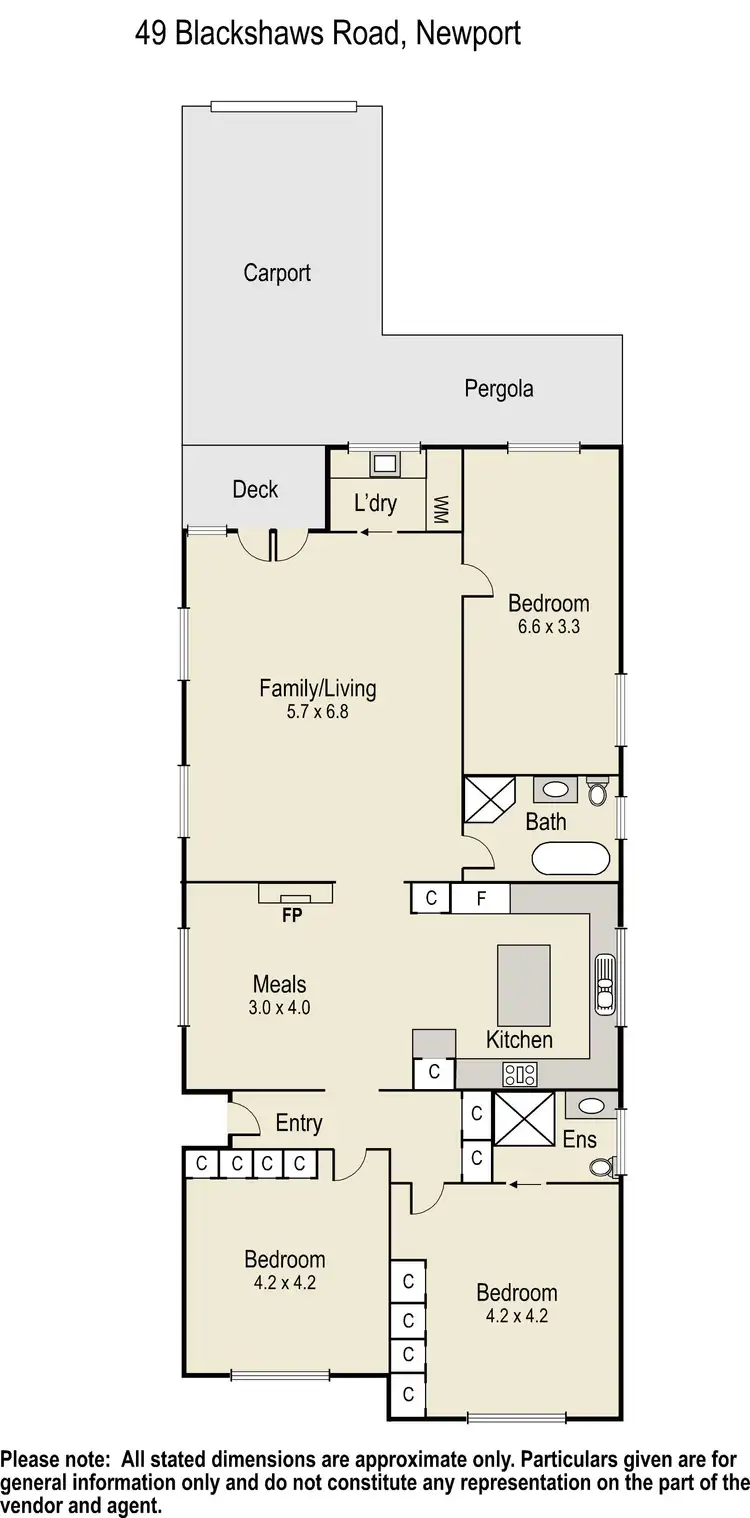 Floorplan of Homely house listing, 49 Blackshaws Road, Newport VIC 3015