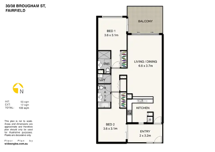 Floorplan of Homely unit listing, 30/38 Brougham Street, Fairfield QLD 4103