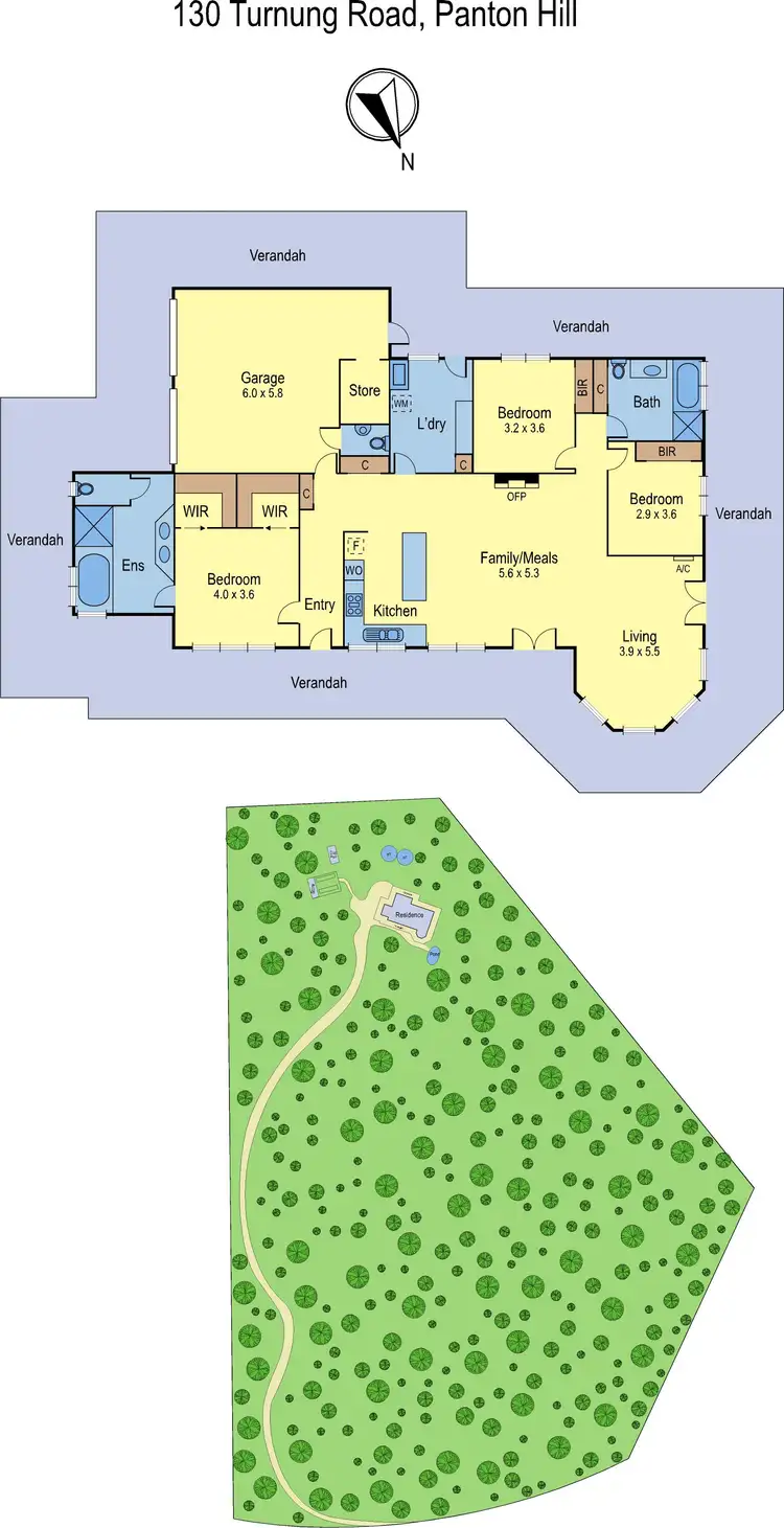 Floorplan of Homely house listing, 130 Turnung Road, Panton Hill VIC 3759