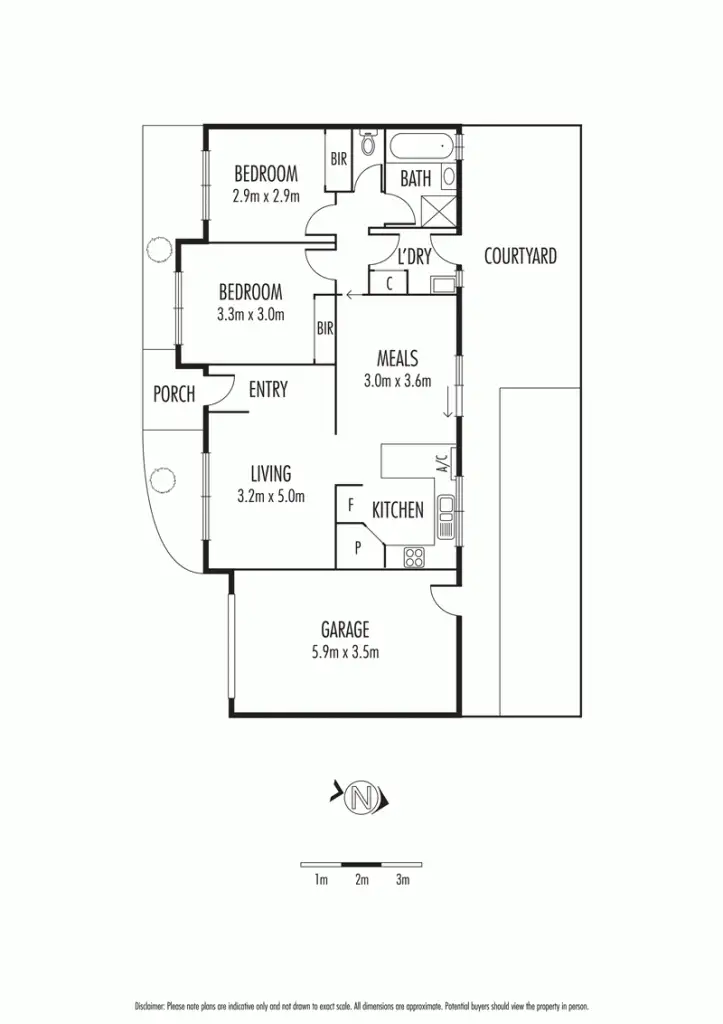 Floorplan of Homely unit listing, 2/24 Millers Road, Brooklyn VIC 3012