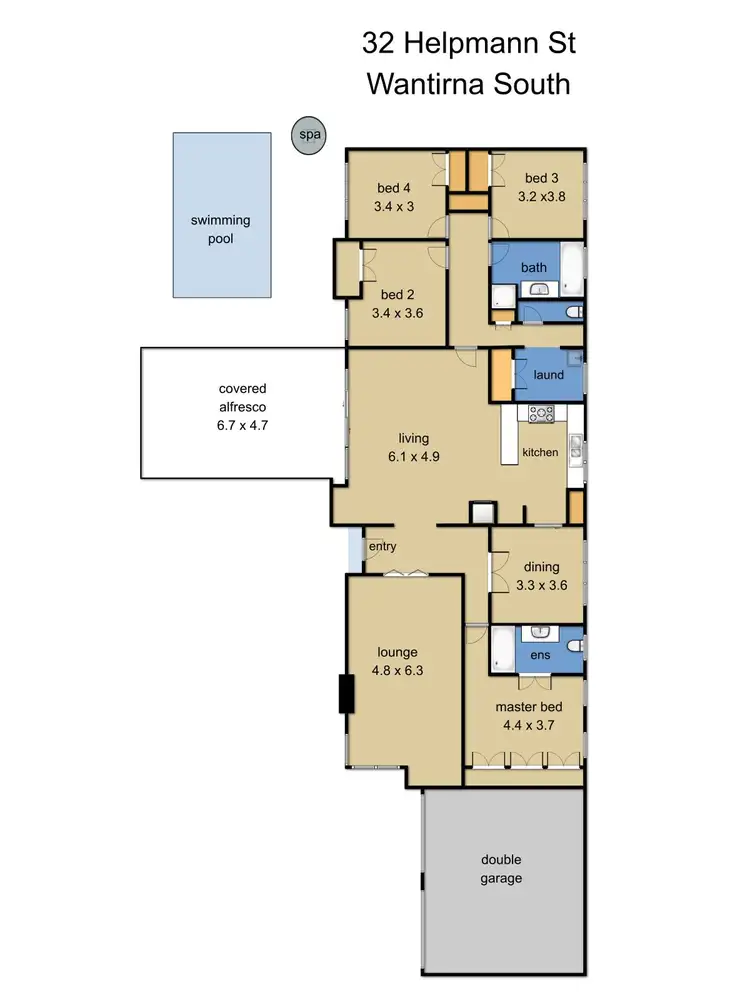 Floorplan of Homely house listing, 32 Helpmann Street, Wantirna South VIC 3152