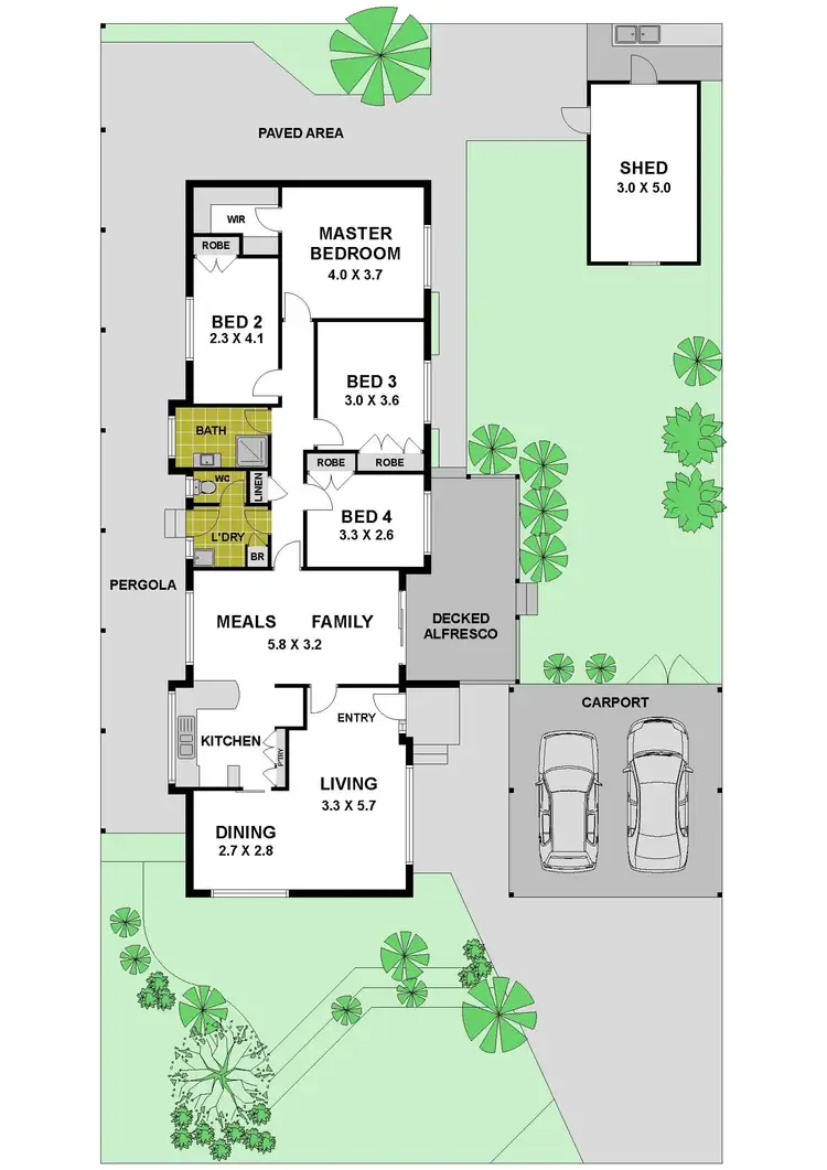 Floorplan of Homely house listing, 8 Gorae Court, Westmeadows VIC 3049