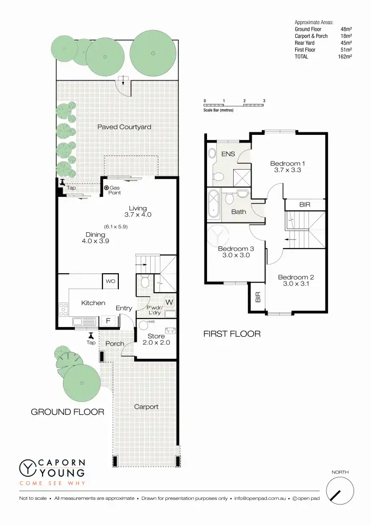 Floorplan of Homely townhouse listing, 16/64 First Avenue, Mount Lawley WA 6050