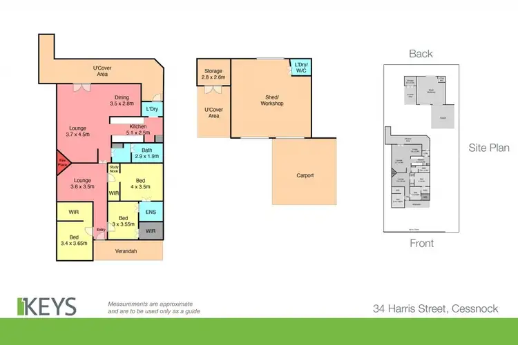 Floorplan of Homely house listing, 34 Harris Street, Cessnock NSW 2325