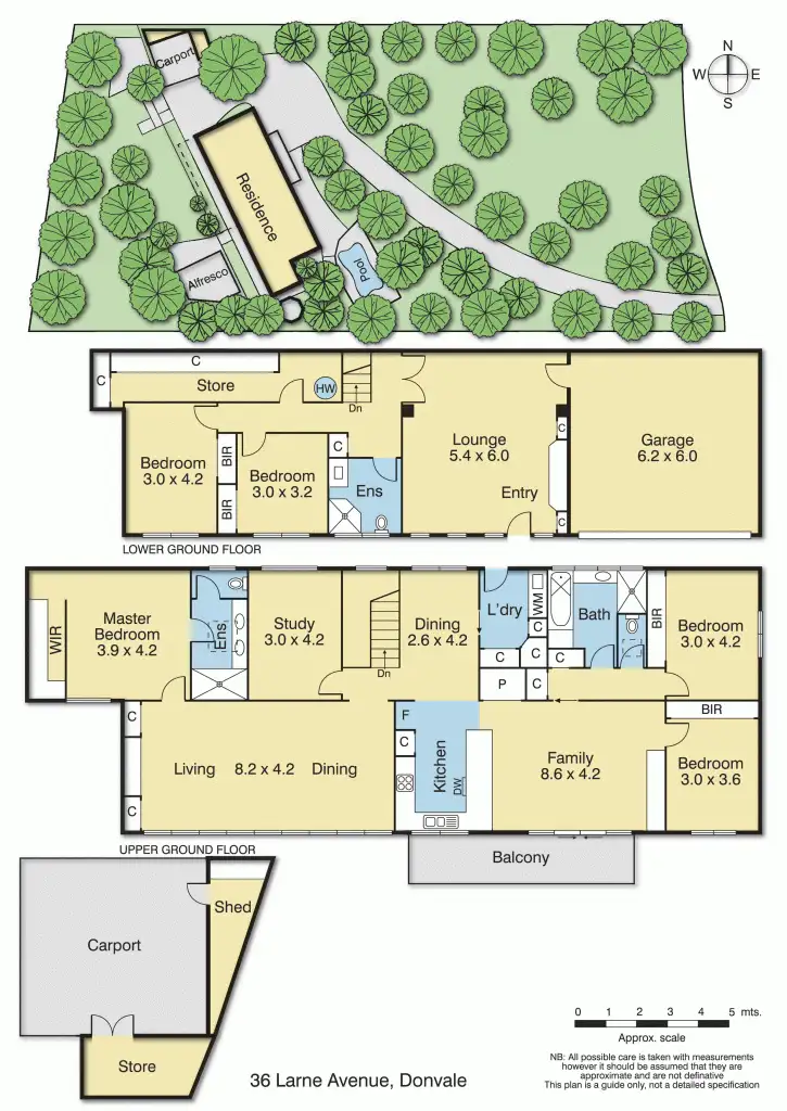Floorplan of Homely house listing, 36 Larne Avenue, Donvale VIC 3111