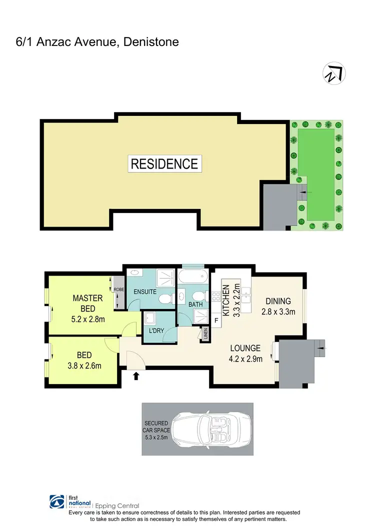 Floorplan of Homely unit listing, 6/1 Anzac Avenue, Denistone NSW 2114