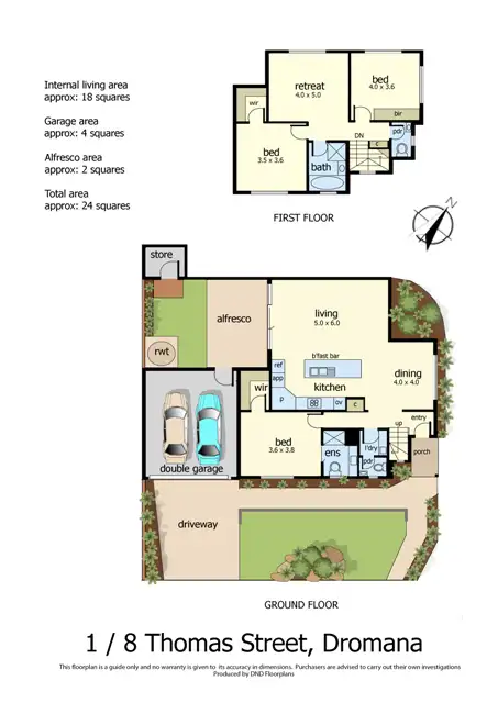 Floorplan of Homely house listing, 1/8 Thomas Street, Dromana VIC 3936