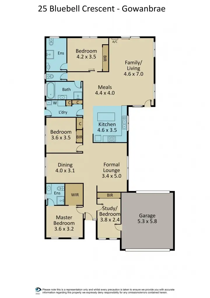 Floorplan of Homely house listing, 25 Bluebell Crescent, Gowanbrae VIC 3043
