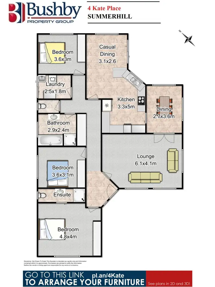 Floorplan of Homely house listing, 4 Kate Place, Summerhill TAS 7250