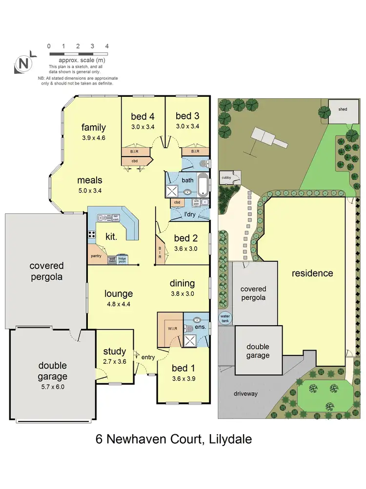 Floorplan of Homely house listing, 6 Newhaven Court, Lilydale VIC 3140
