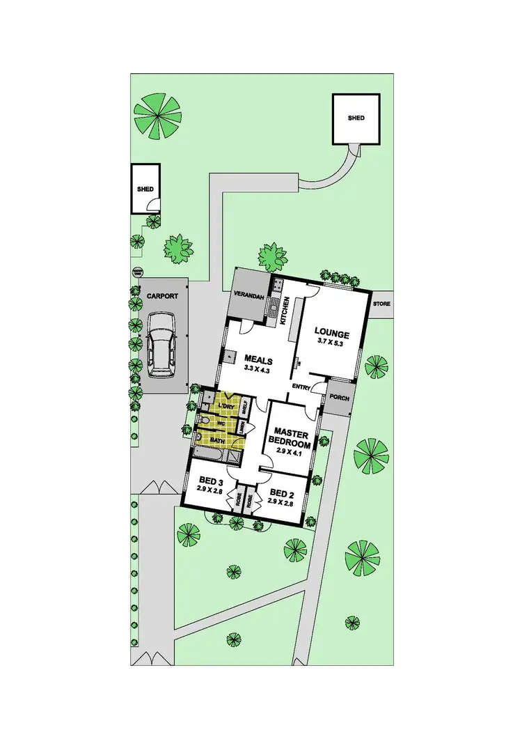 Floorplan of Homely house listing, 13 Hesse Court, Westmeadows VIC 3049