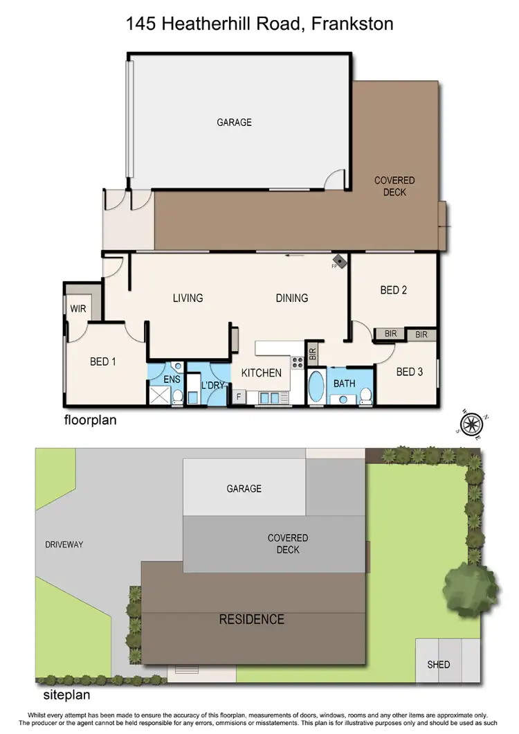 Floorplan of Homely house listing, 145 Heatherhill Road, Frankston VIC 3199