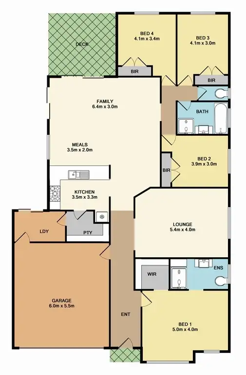 Floorplan of Homely house listing, 4 King Parrot Way, Whittlesea VIC 3757