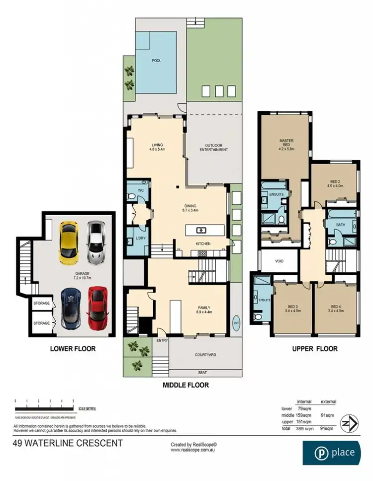 Floorplan of Homely house listing, 49 Waterline Crescent, Bulimba QLD 4171
