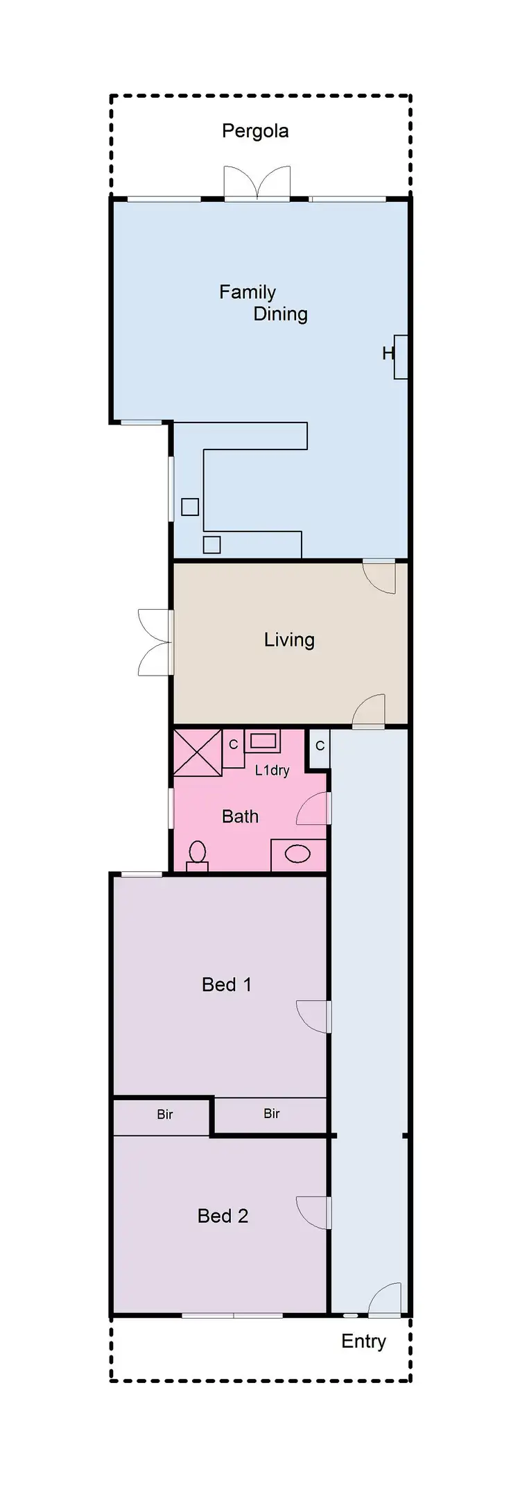 Floorplan of Homely house listing, 2/522 Mair Street, Ballarat Central VIC 3350