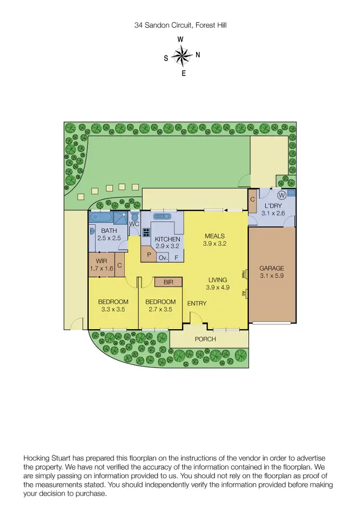 Floorplan of Homely house listing, 34 Sandon Circuit, Forest Hill VIC 3131