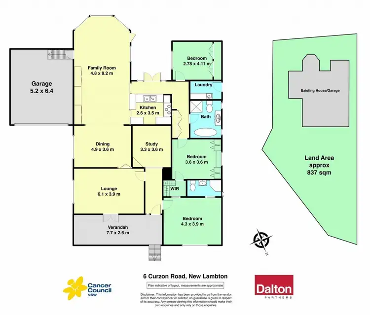 Floorplan of Homely house listing, 6 Curzon Road, New Lambton NSW 2305