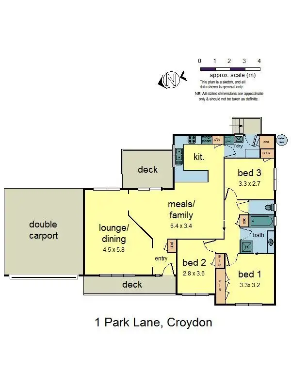 Floorplan of Homely house listing, 1 Park Lane, Croydon VIC 3136
