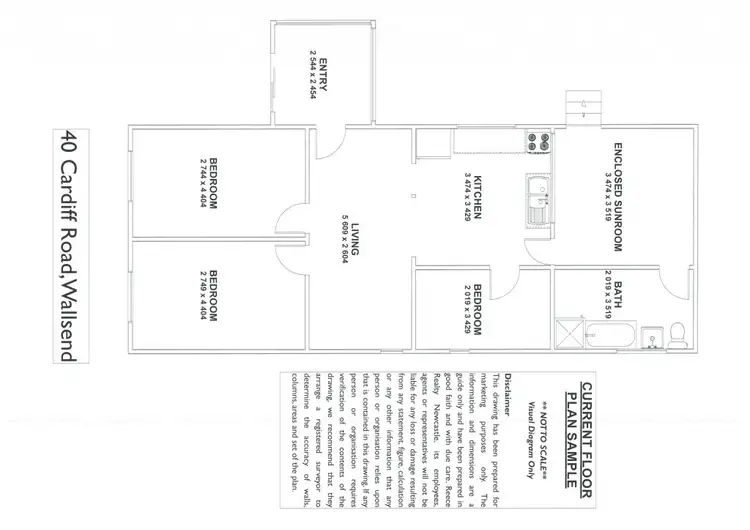 Floorplan of Homely house listing, 40 Cardiff Road, Wallsend NSW 2287