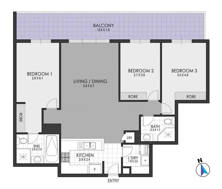 Floorplan of Homely apartment listing, 7 Broome Street, Waterloo NSW 2017
