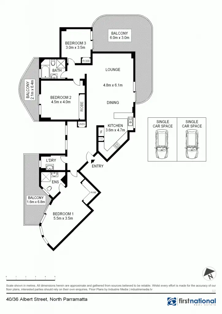 Floorplan of Homely apartment listing, 40/36 Albert Street, North Parramatta NSW 2151