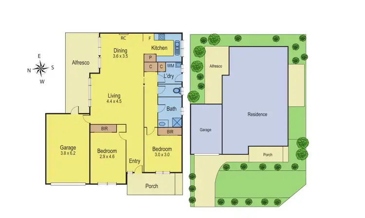 Floorplan of Homely unit listing, 1/307 Boundary Road, St Albans Park VIC 3219