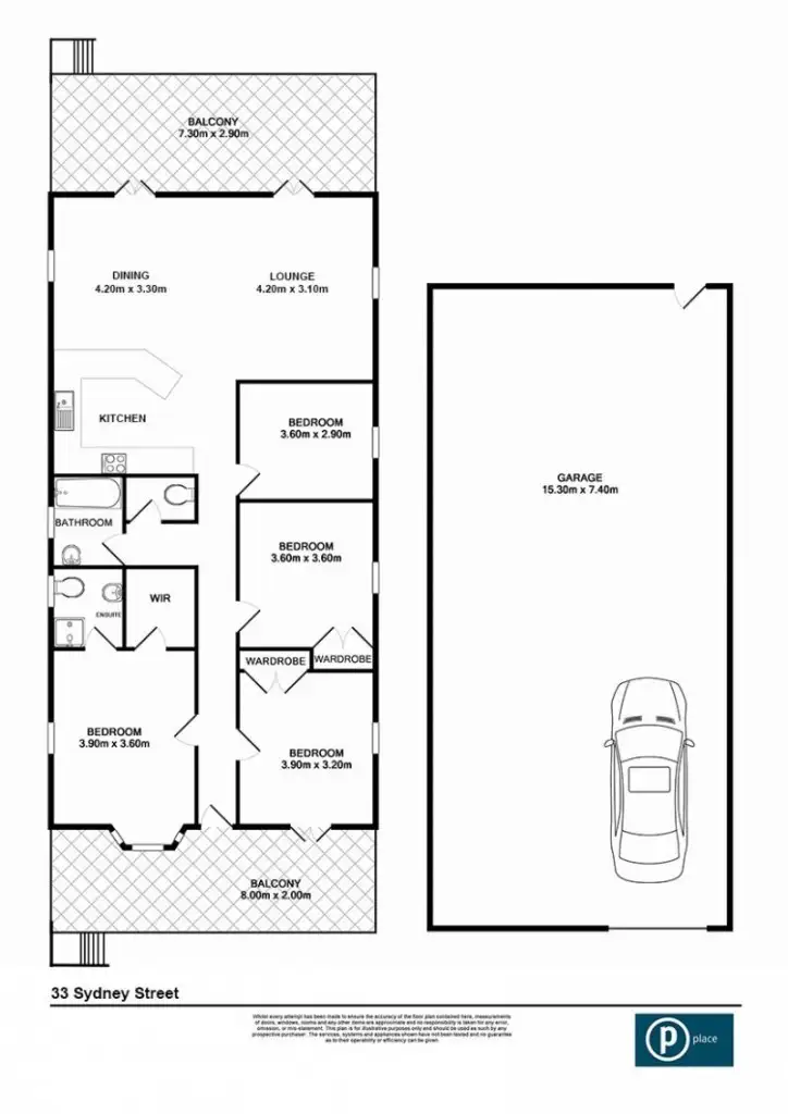 Floorplan of Homely house listing, 33 Sydney Street, Fairfield QLD 4103