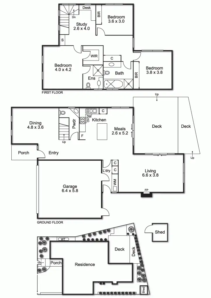 Floorplan of Homely townhouse listing, 14A Manuka Street, Bentleigh East VIC 3165