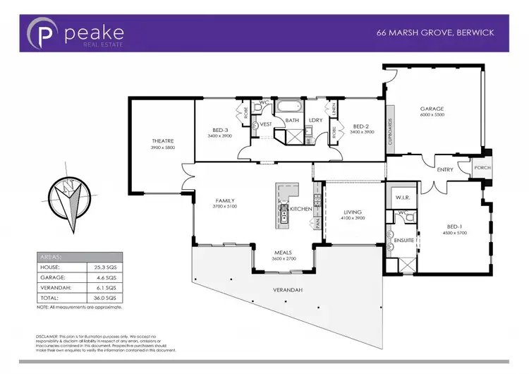Floorplan of Homely house listing, 66 Marsh Grove, Berwick VIC 3806