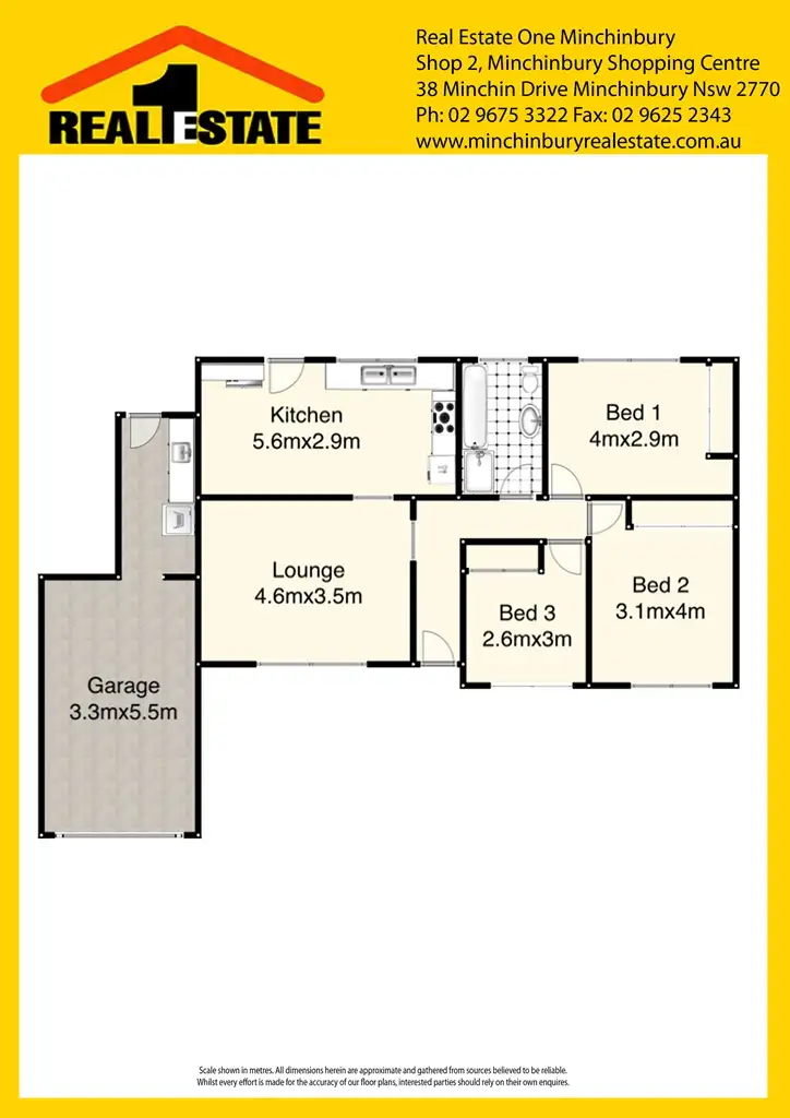 Floorplan of Homely semi-detached listing, 51 Braddon Street, Oxley Park NSW 2760