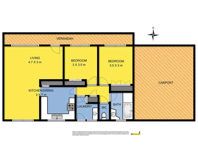 Floorplan of Homely unit listing, 7/28 Hewitt Street, Colac VIC 3250